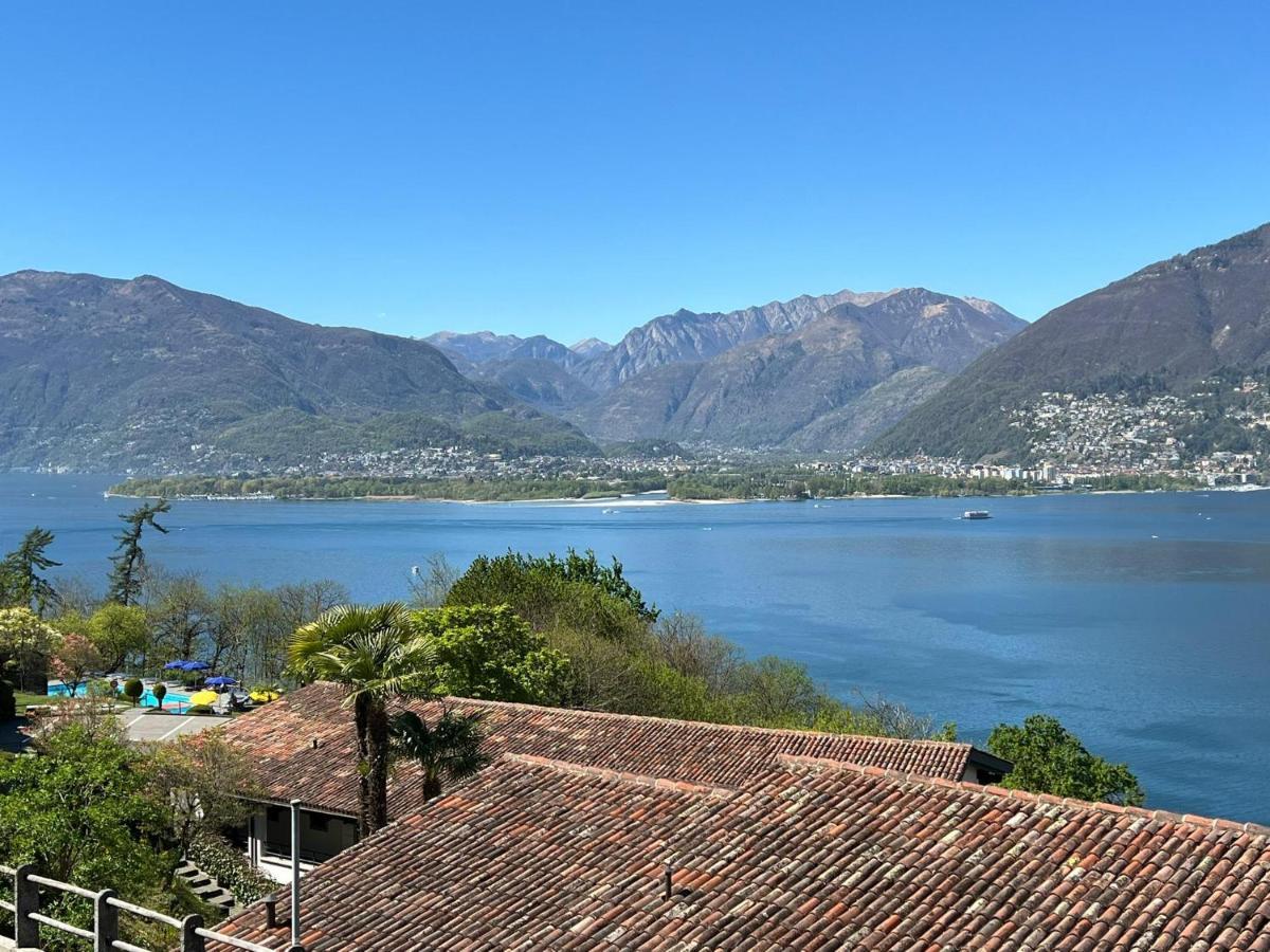 1 Zimmer Apartment Mit Seesicht Und Pool Gambarogno Екстер'єр фото